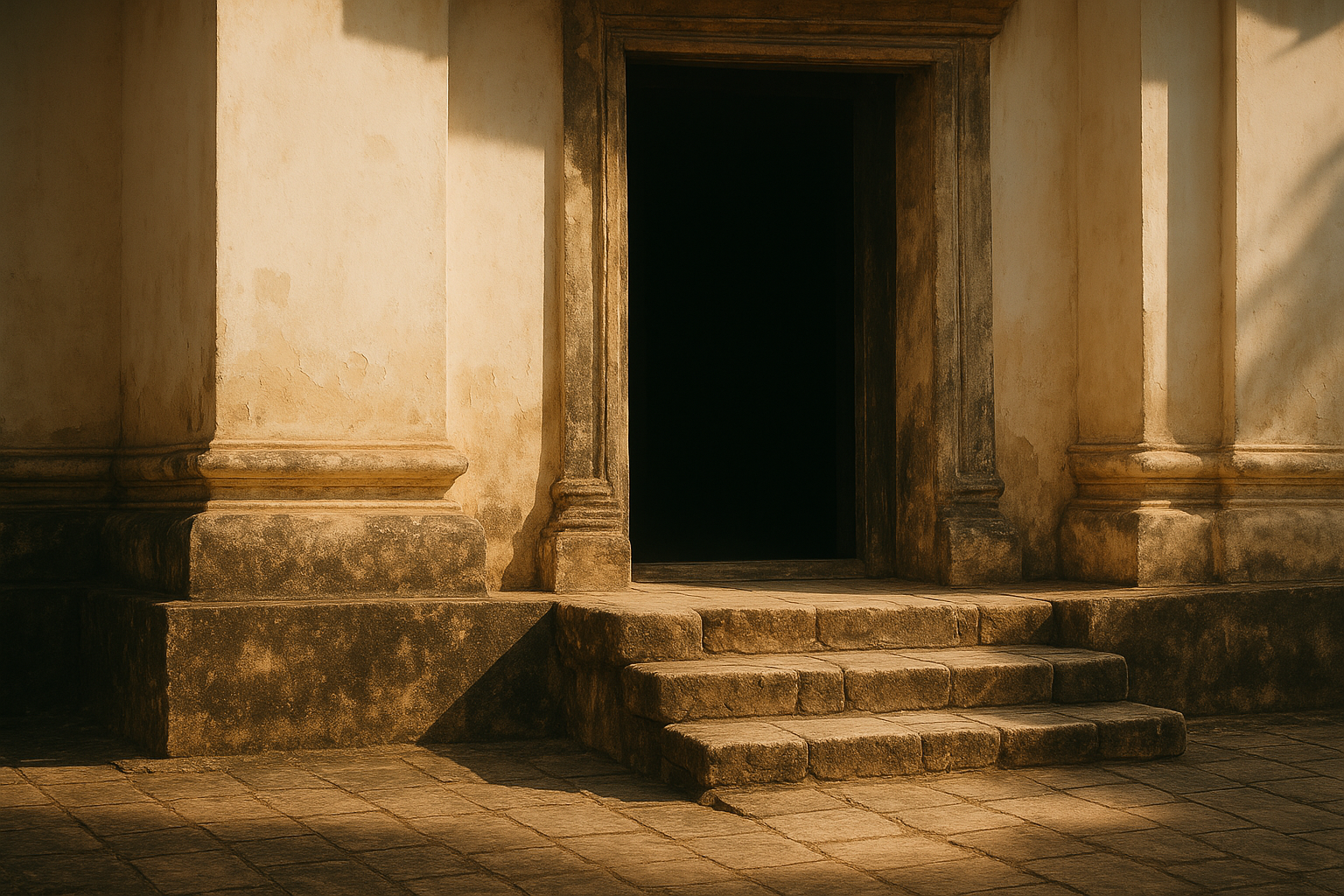 Temple threshold, southern Thailand